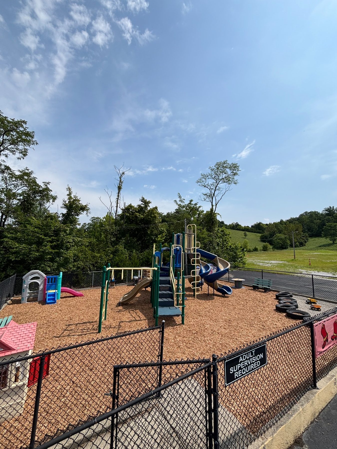 Community playground and surrounding play area